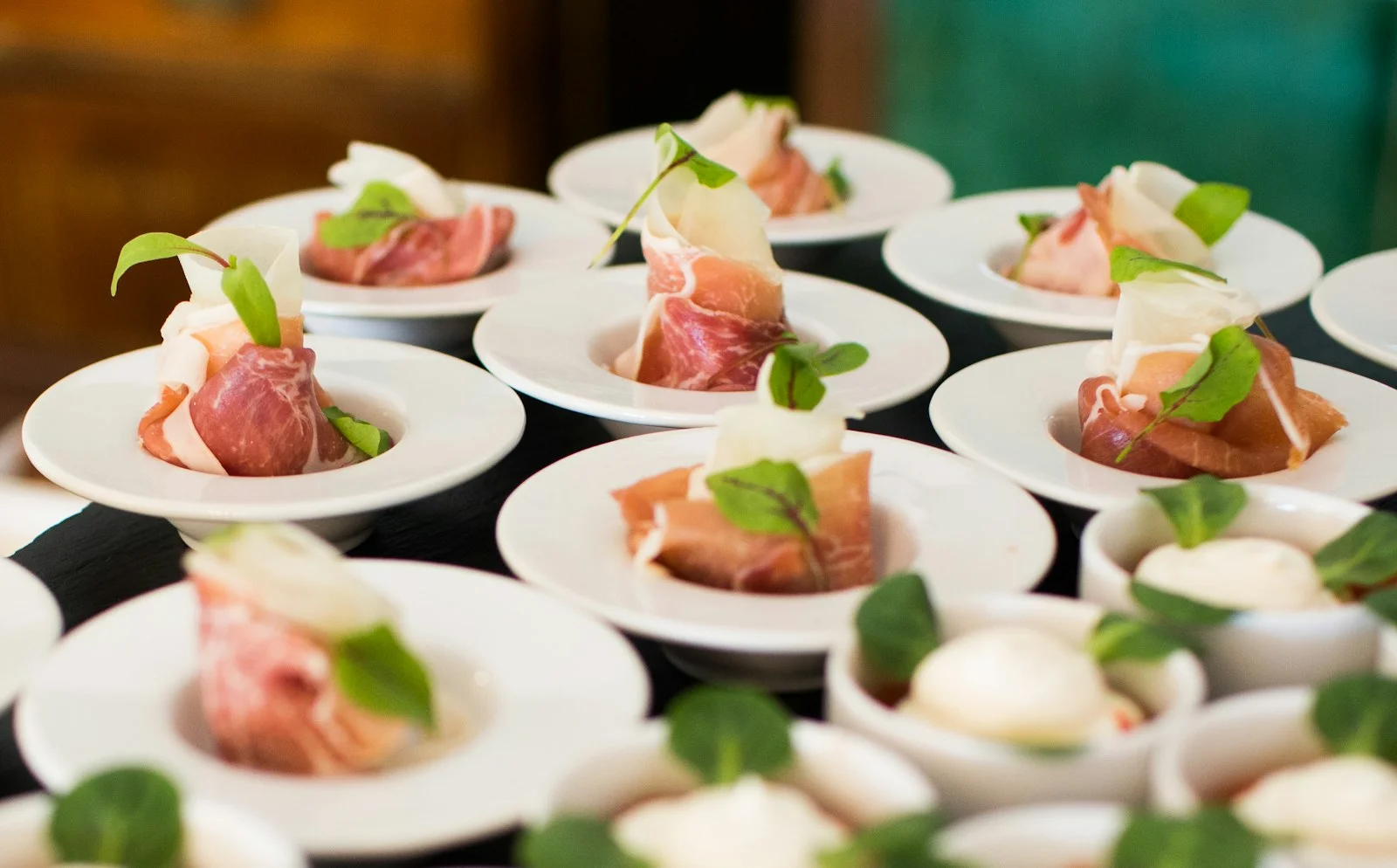 Plated appetizers